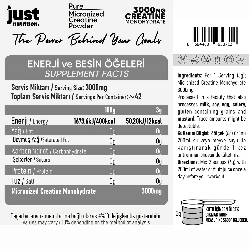 Just Nutrition Creatine Powder 126 Gr