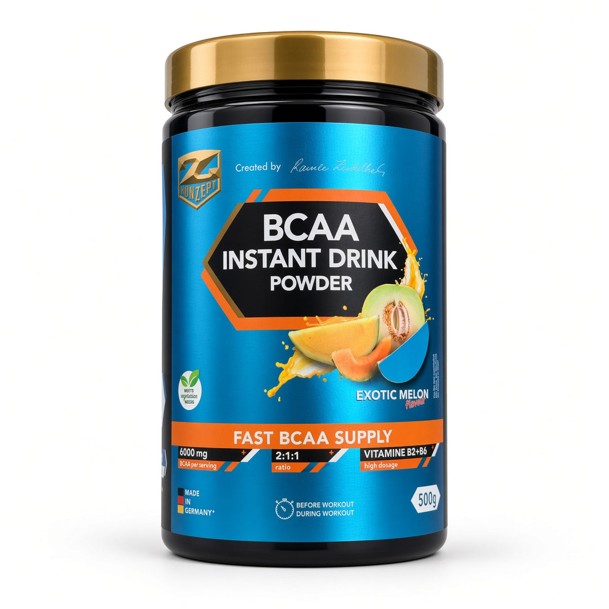 Z-Konzept Instant Drink BCAA 500 Gr Egzotik Kavun Aromalı Amino Asit Tozu