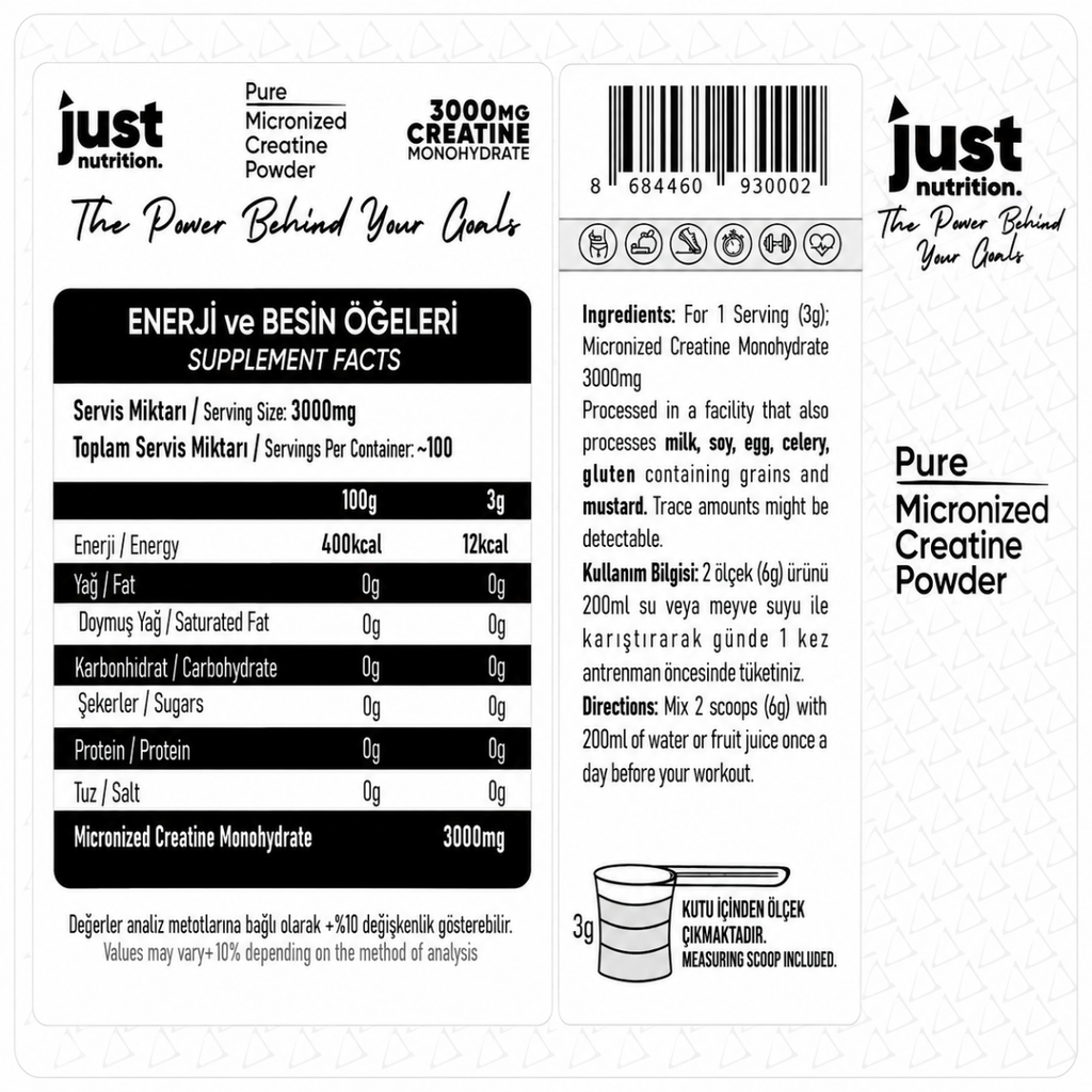 Just Nutrition Creatine Powder 300 Gr