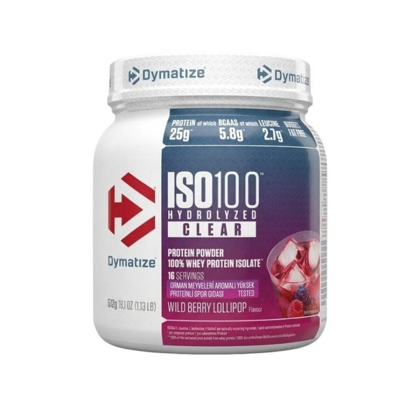 Dymatize Nutrition Iso 100 Hydrolyzed Clear Whey Protein Tozu 512 Gr Berry Lolli