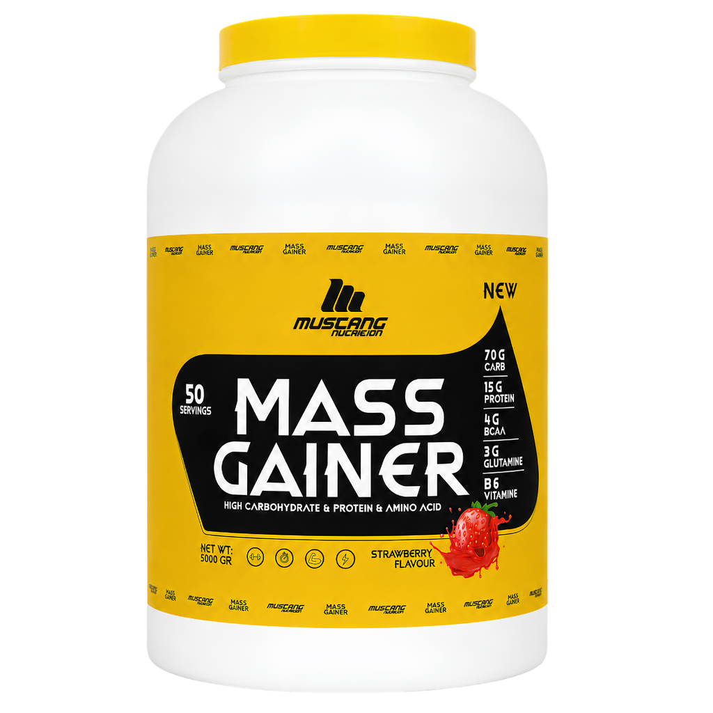 Mustang Nutrition Mass Gainer Karbonhidrat Tozu 5000 Gr 50 Servis Çilek