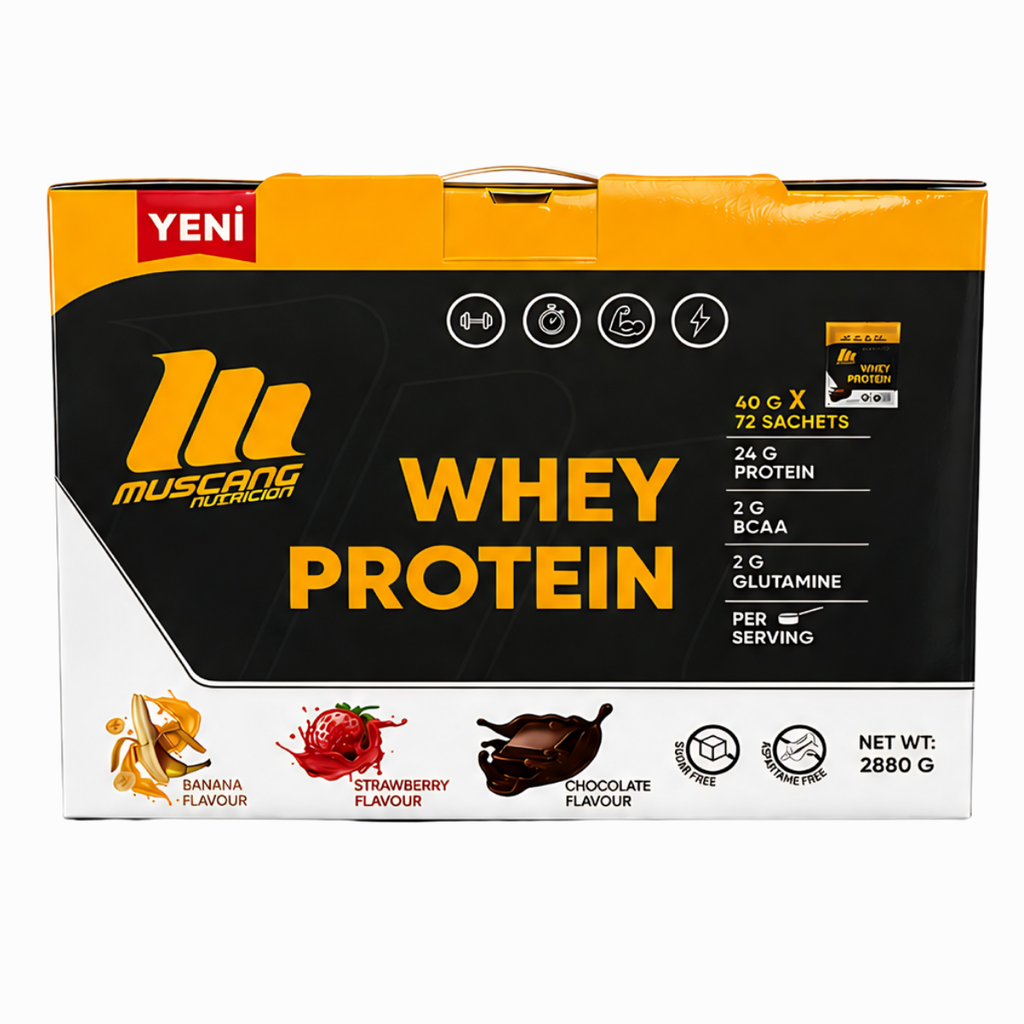 Mustang Nutrition Whey Protein 72 Saşe 2880 Gr