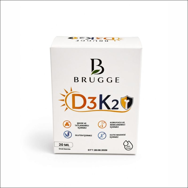 Brugge D3 + K2 20 ML Oral Damla