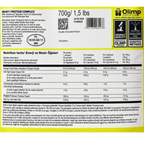 Olimp Whey Protein Complex 700 Gr Çikolata Chocolate etiket bilgileri