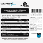 Mustang Nutrition Core+ Pure Creatine Monohydrate Powder 250 Gr