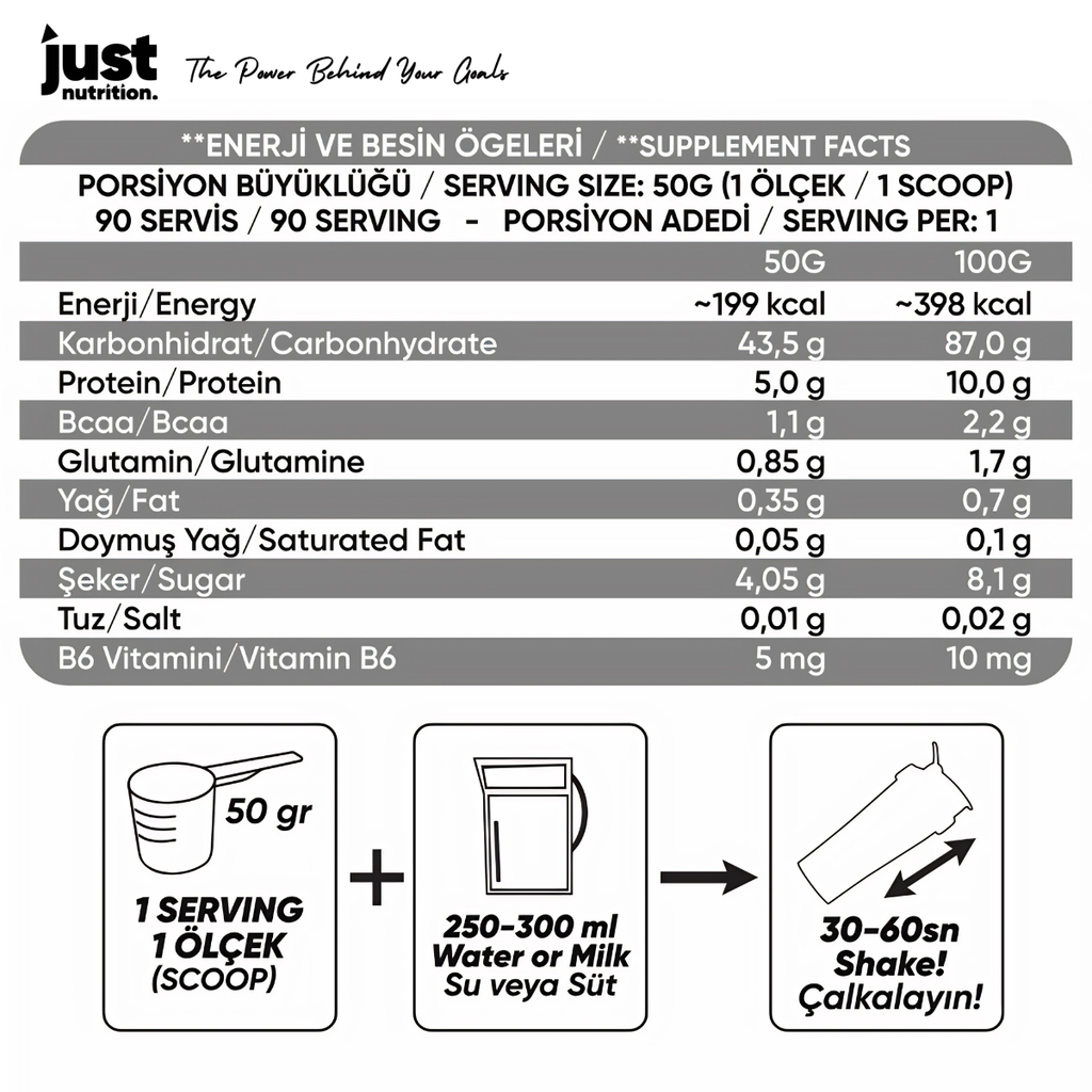 Just Nutrition Mass Gainer 4500 Gr Çikolata