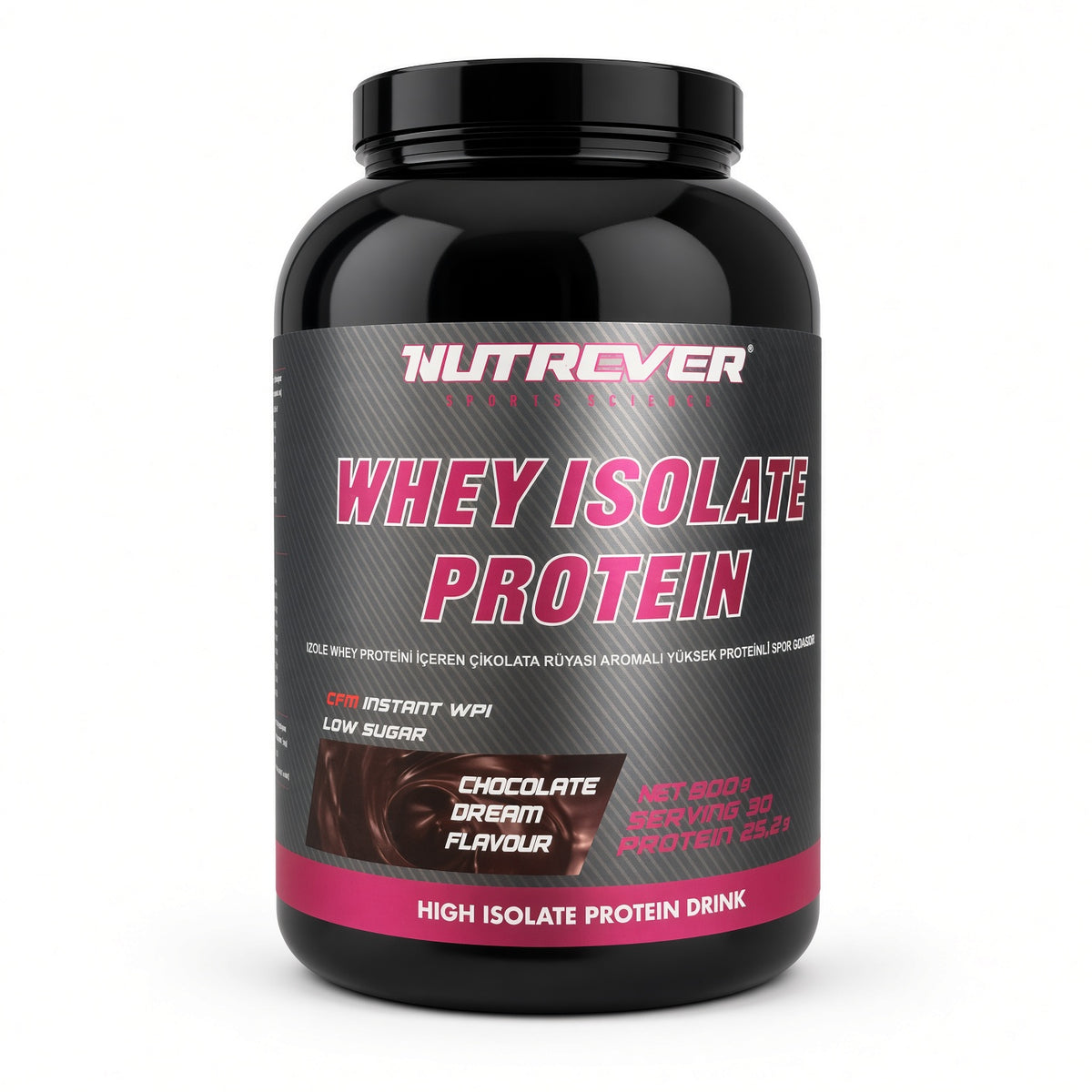 Nutrever Whey Isolate Protein 900 Gr Çikolata Chocolate