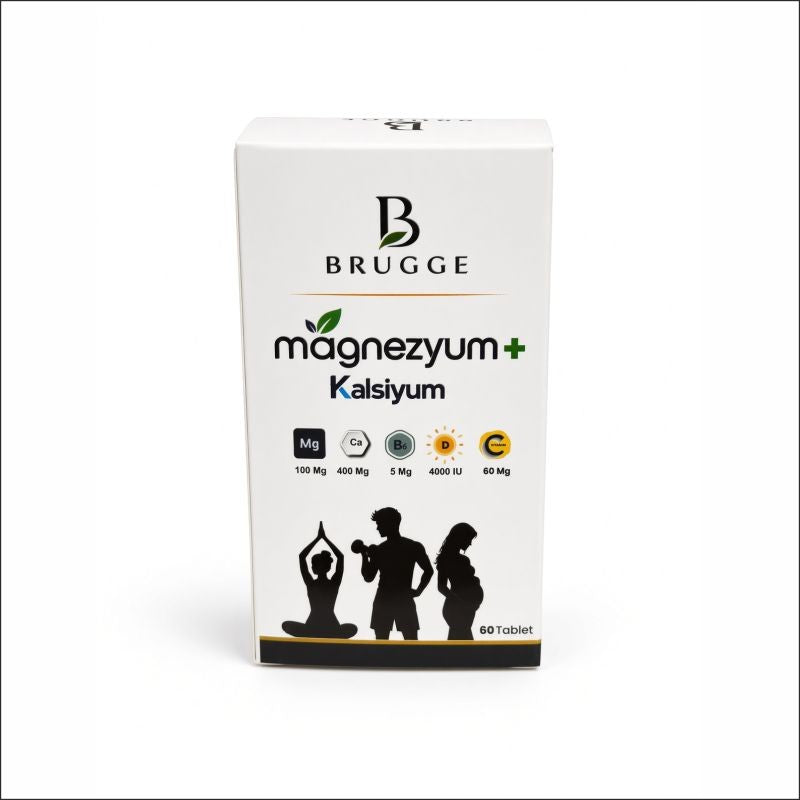 Brugge Magnezyum Kalsiyum 60 Tablet