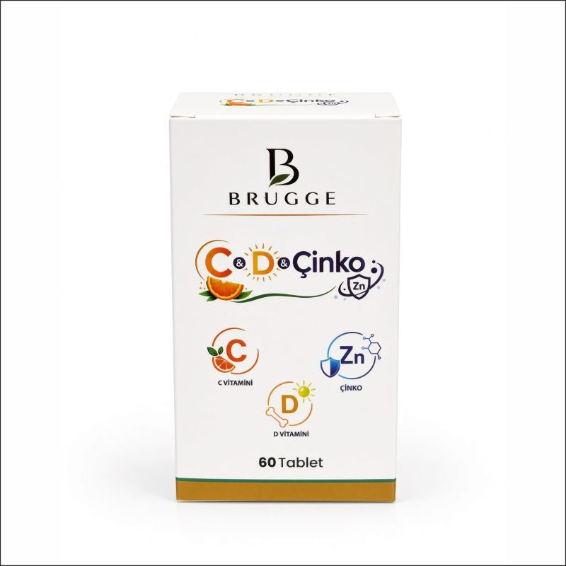 Brugge C & D & Çinko ZN 60 Kapsül