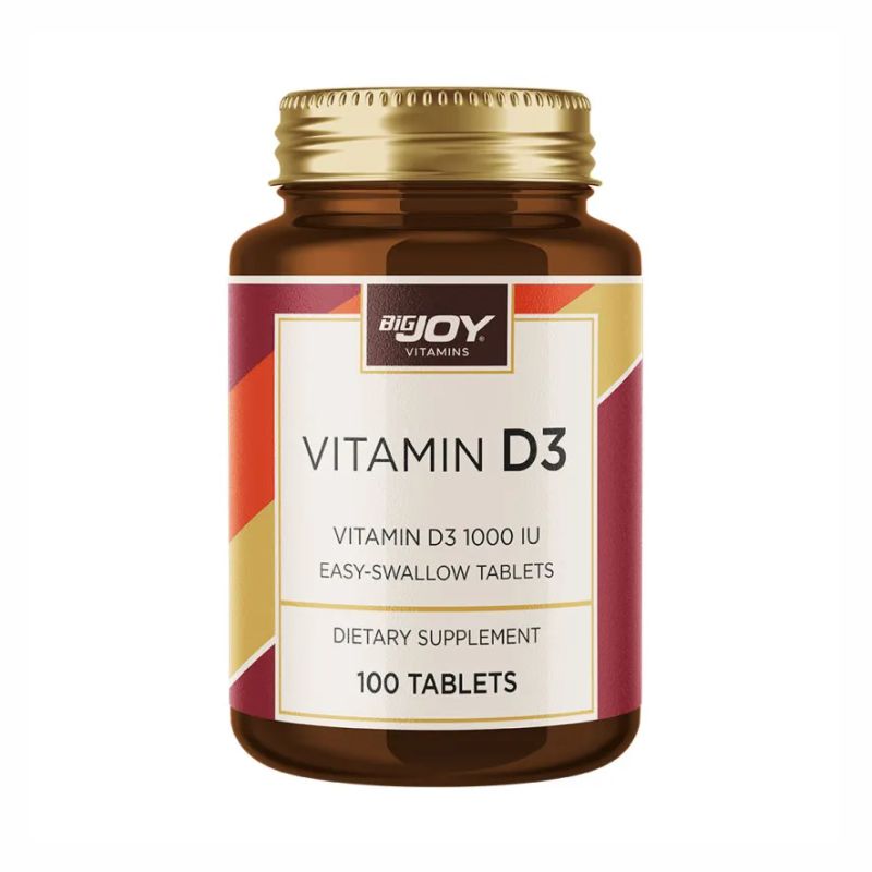 Bigjoy Vitamins Vitamin D3 1000 IU 100 Tablet