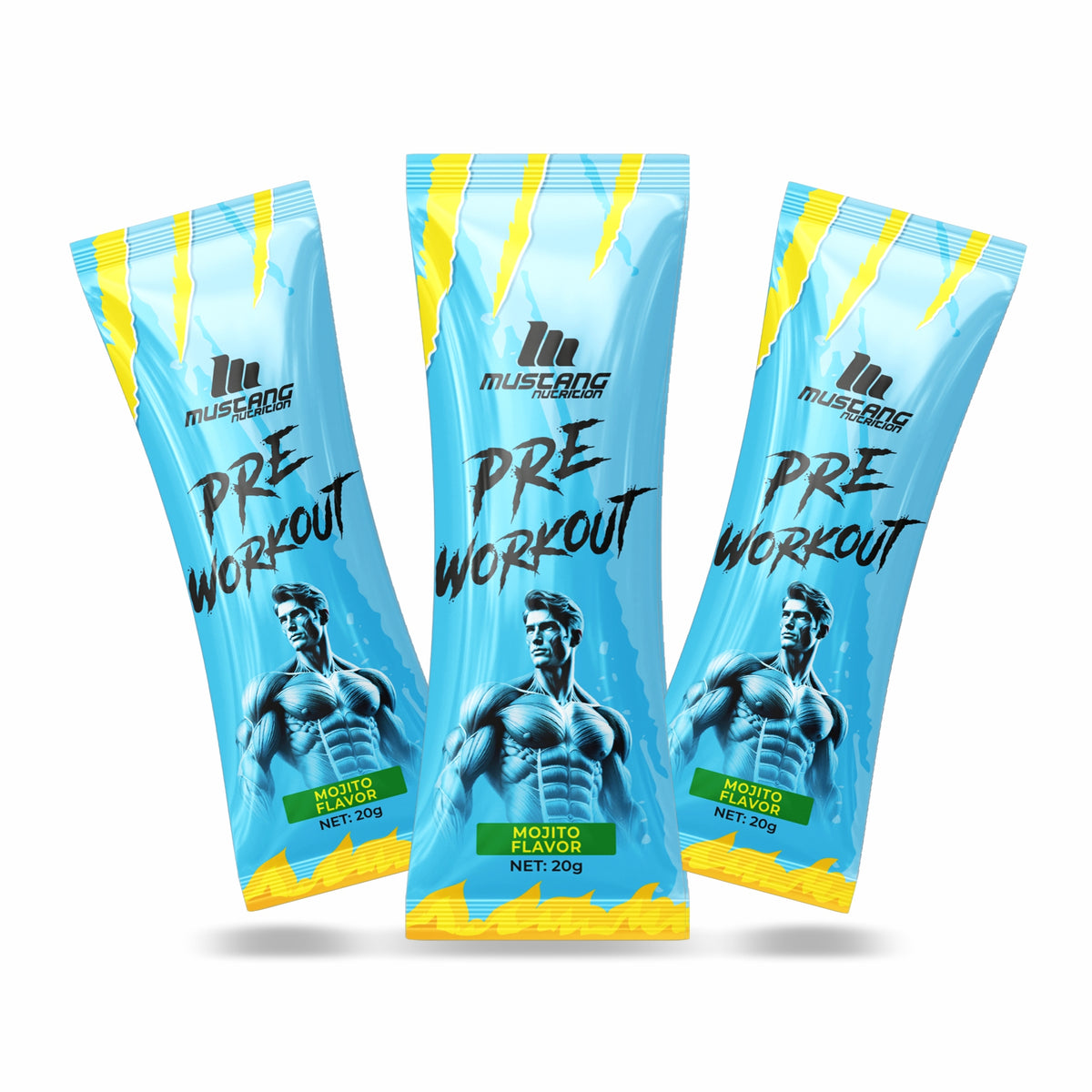 Mustang Nutrition Pre-Workout 20 Gr X 12 Adet Saşe