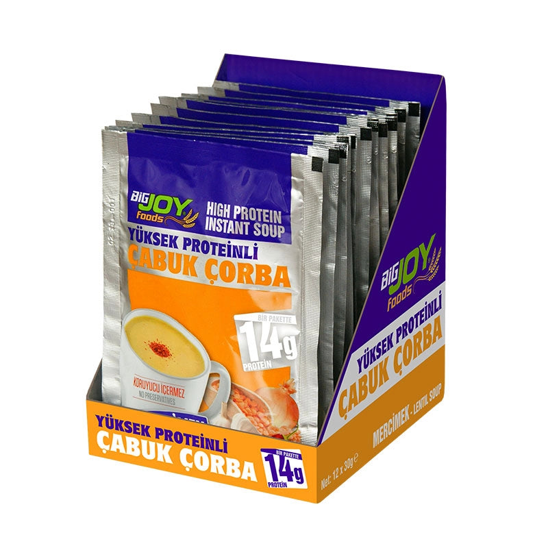 Big Joy Proteinli Çabuk Çorba 30 Gr 12 Adet