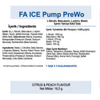 Fa Ice Pump Pre Workout 10 Saşe (20 Kullanımlık)