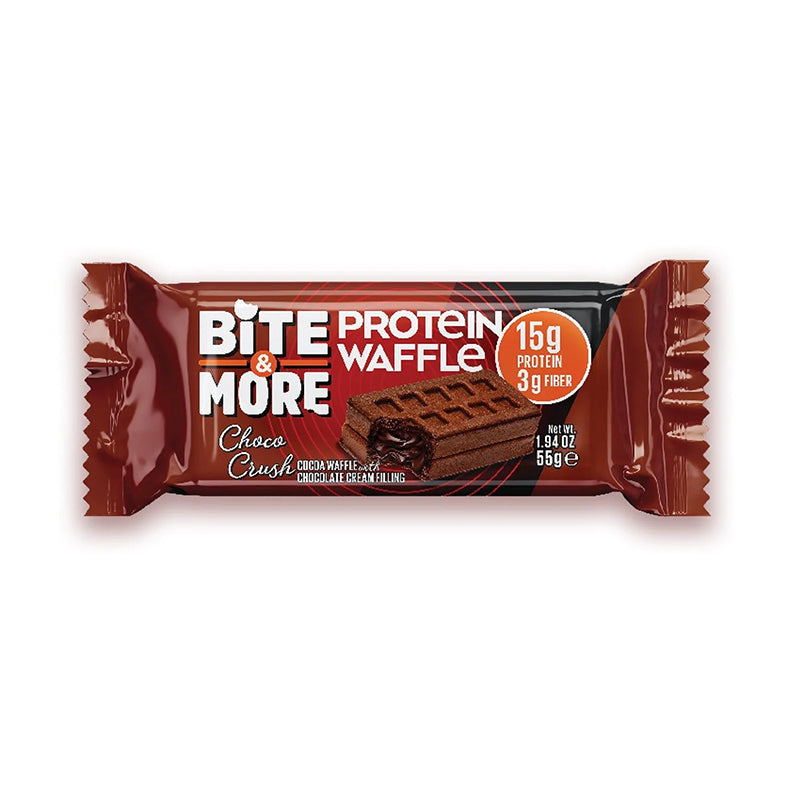 Kakaolu Çikolata Kremalı Protein Waffle (55g x 12 Adet)