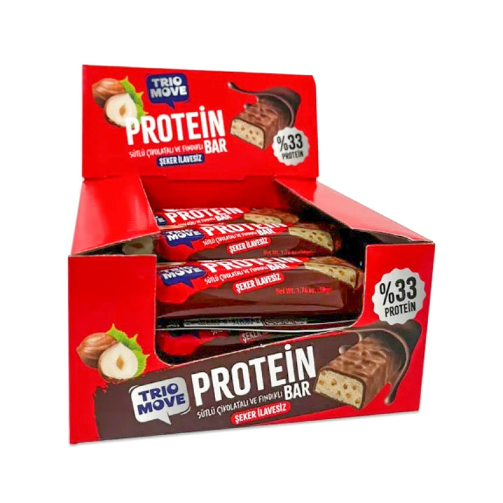 Trio Move Protein Bar 9 Adet X 50 Gr Sütlü Çikolatalı & Fındıklı