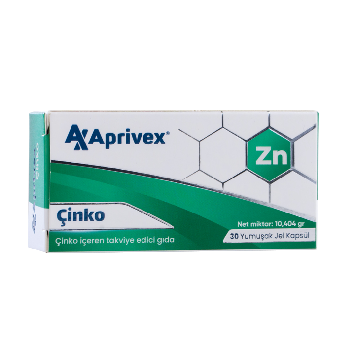 Aprivex Çinko 30 Jel Kapsül