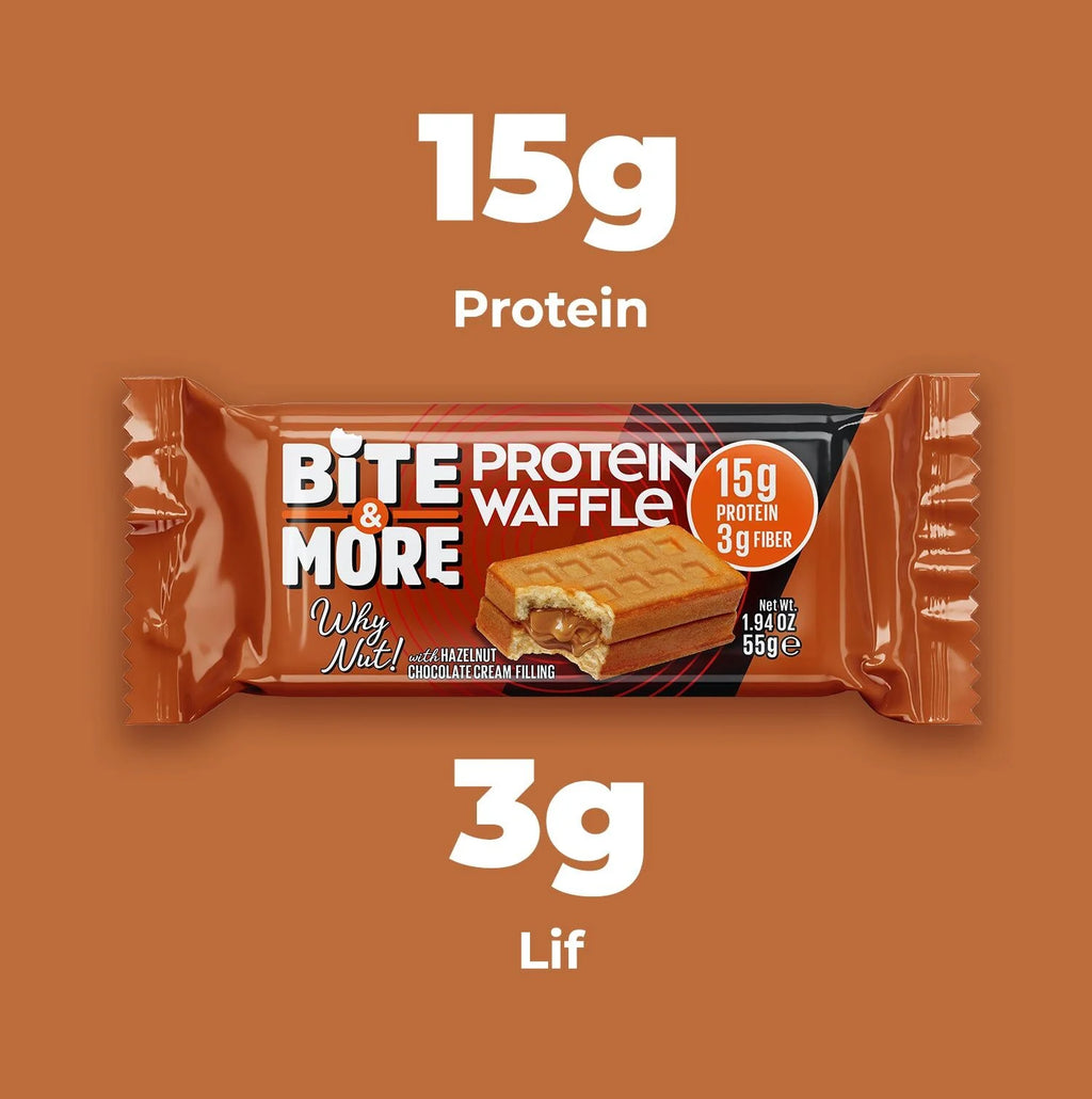 Fındık Kremalı Protein Waffle (55g x 12 Adet)