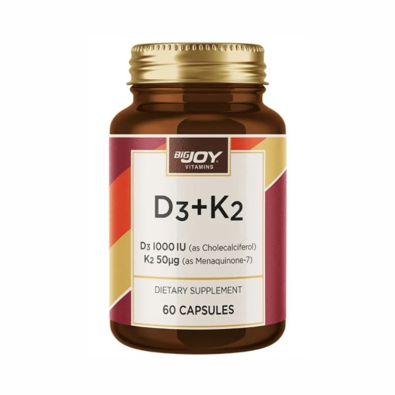 Big Joy Vitamins Vitamin D3+K2 60 Kapsül